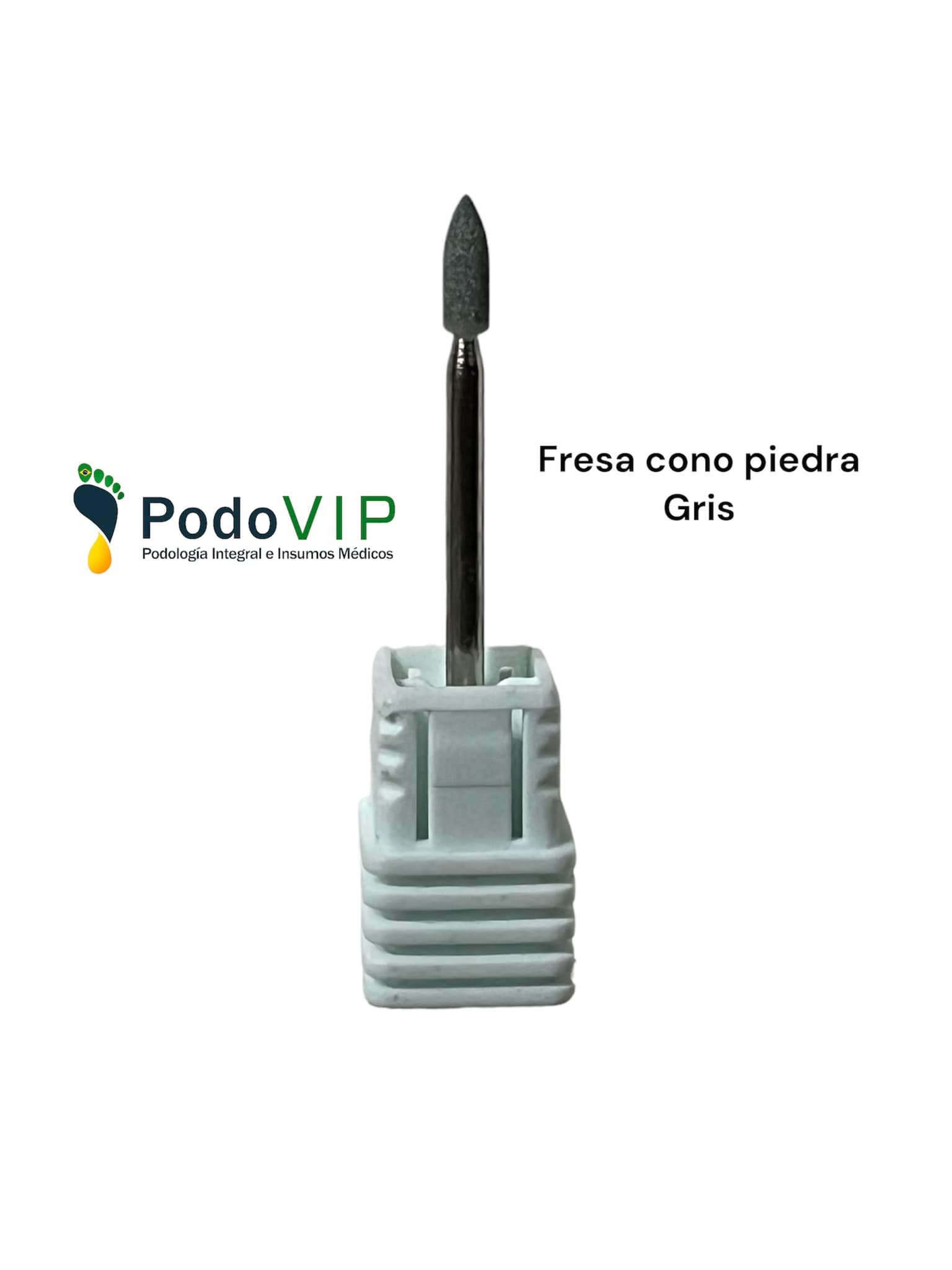 Fresa cono piedra gris
