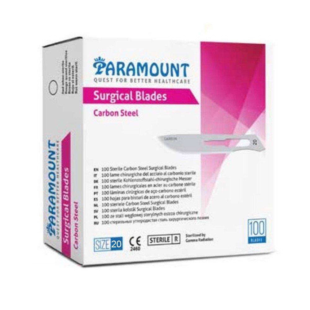 Hojas de bisturí n °20 paramount