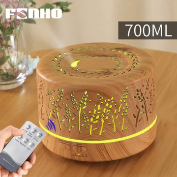 Humidificador Madera con Control Remoto 700ml