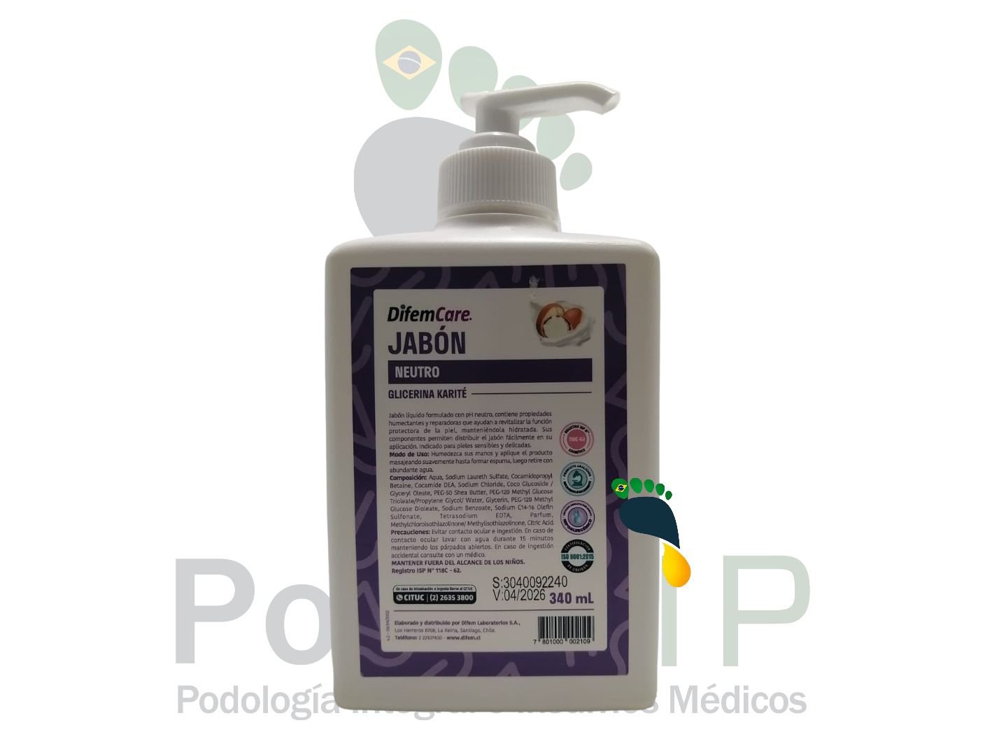 Jabón neutro DifemCare 340