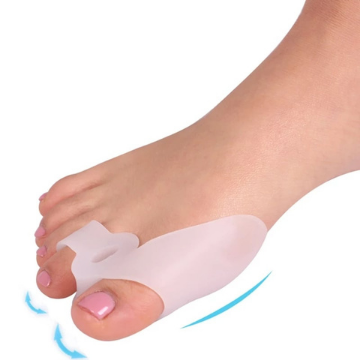 Hallux Silicona con separador de dos dedos