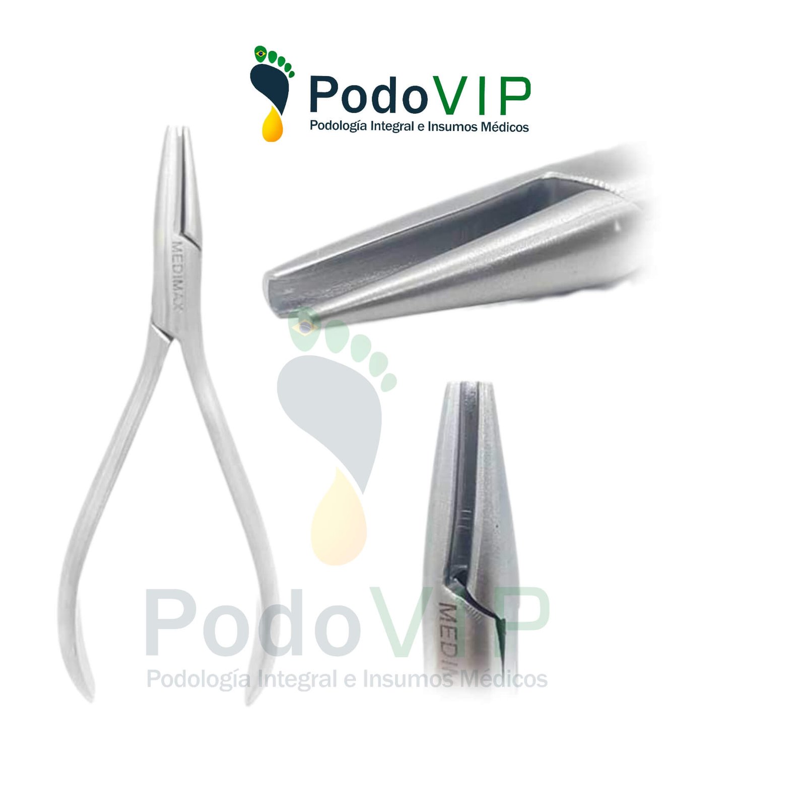 Alicate canaleta- concavo convexo para Omega