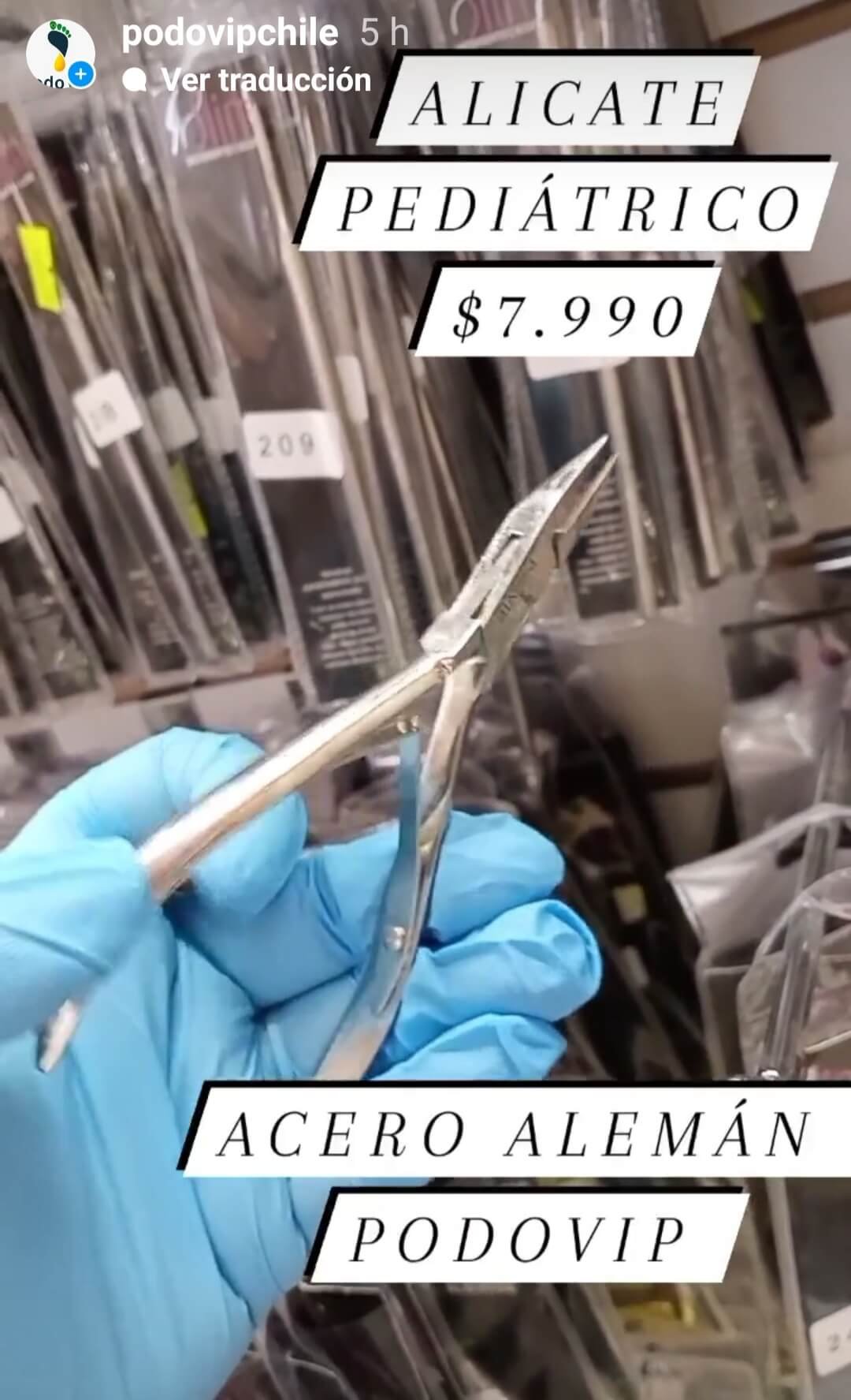 Alicate Recto Extra Fino Pediatrico - PODOVIP