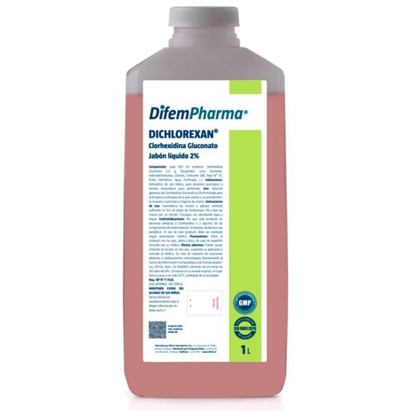 Clorhexidina gluconato 2% Jabón liquido