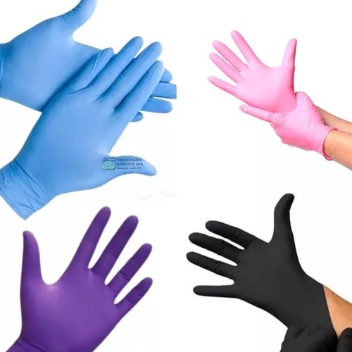 Guantes de Nitrilo Libre de Polvo - L