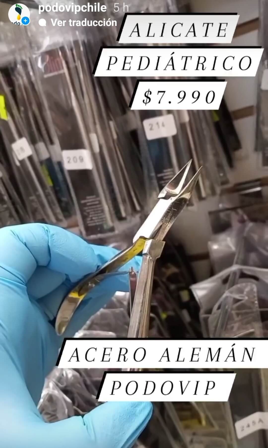 Alicate Recto Extra Fino Pediatrico - PODOVIP
