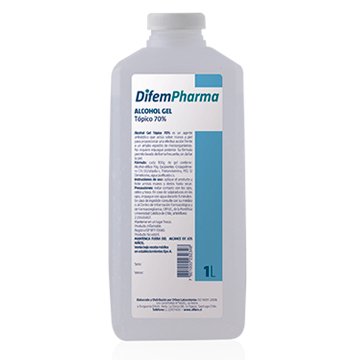 Alcohol Gel Tópico 70° 1 Lt DifemPharma