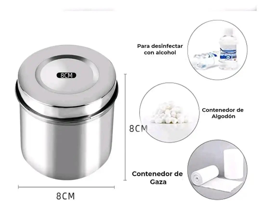 Algodonero Metal Acero 8cms