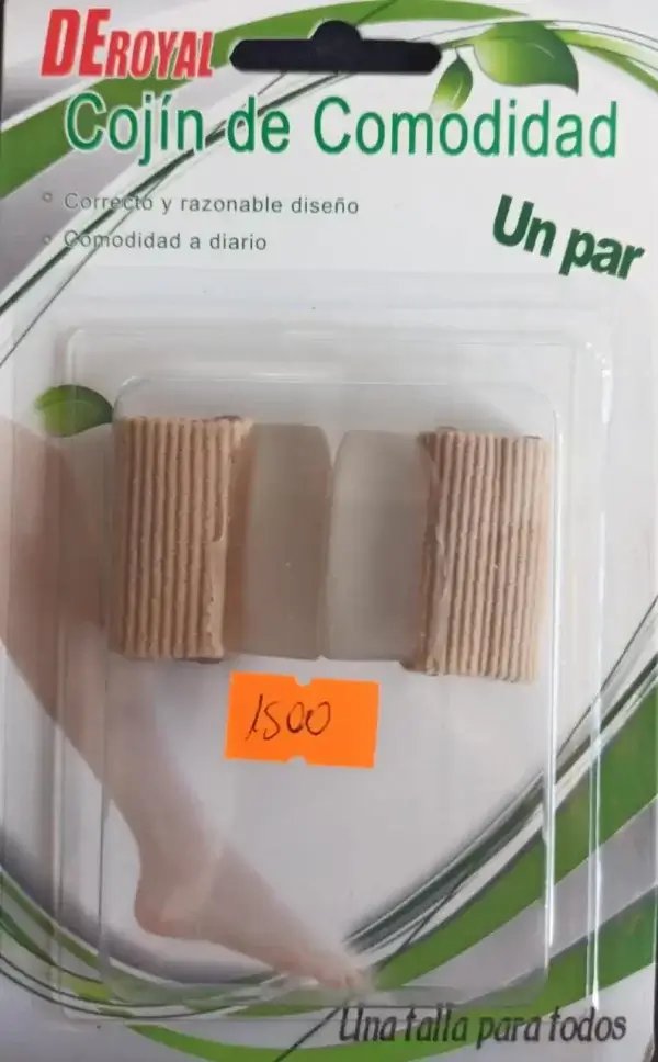 Separador 1 Dedo Tela Engomada y Silicona Gruesa